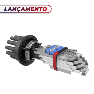 CAIXA TERMINAL ÓPTICA CTO 24 a 72 FIBRAS MULTI 8 JUNIOR