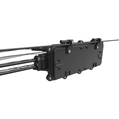 Caixa Terminal Óptica CTO Pré Conectorizada 1x8 SC APC AIRCASE com Splitter 1x2 Desbalanceado