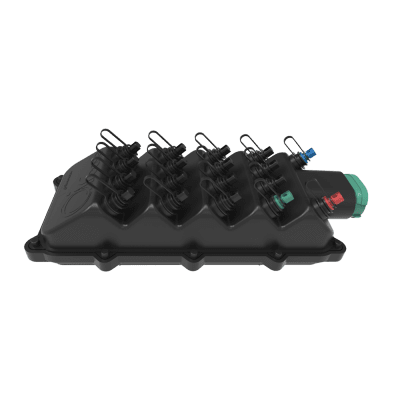 Caixa Terminal Óptica CTO Pré Conectorizada 1x8 SC APC AIRCASE com Splitter Desbalanceado 1x2