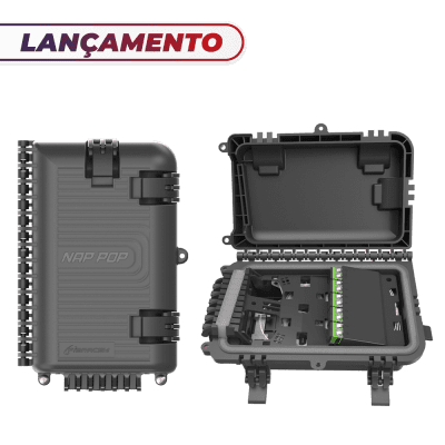 CAIXA TERMINAL ÓPTICA CTO 1×8 SC APC NAP POP 8 SEM SPLITTER