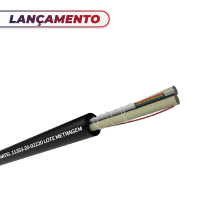 CABO ÓPTICO AUTOSSUSTENTADO ASU 200 SM 12 FIBRAS