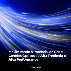 cordão alta potência fibra óptica