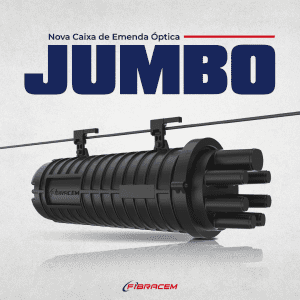 ### Texto Alternativo As novas Caixas de Emenda Óptica JUMBO SVT e SVM são soluções avançadas para proteger e organizar fibras ópticas em redes aéreas. O modelo SVT oferece vedação termocontrátil e capacidade para até 216 fibras, enquanto o modelo SVM facilita a montagem com um sistema de vedação mecânico. Ambos os modelos garantem alta performance e confiabilidade para diversas aplicações de conectividade óptica.