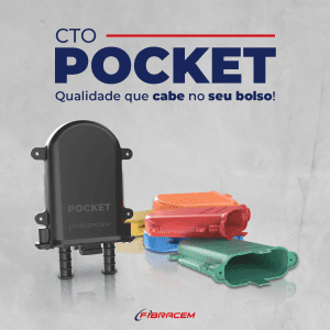 A Fibracem apresenta a Caixa Terminal Óptica Pocket, uma solução compacta e eficiente para reparo de cabos de rede. Desenvolvida com alta qualidade, facilita a manutenção da conectividade, suportando até 12 fusões e garantindo proteção contra elementos externos. A instalação é rápida e segura, mesmo em condições adversas.